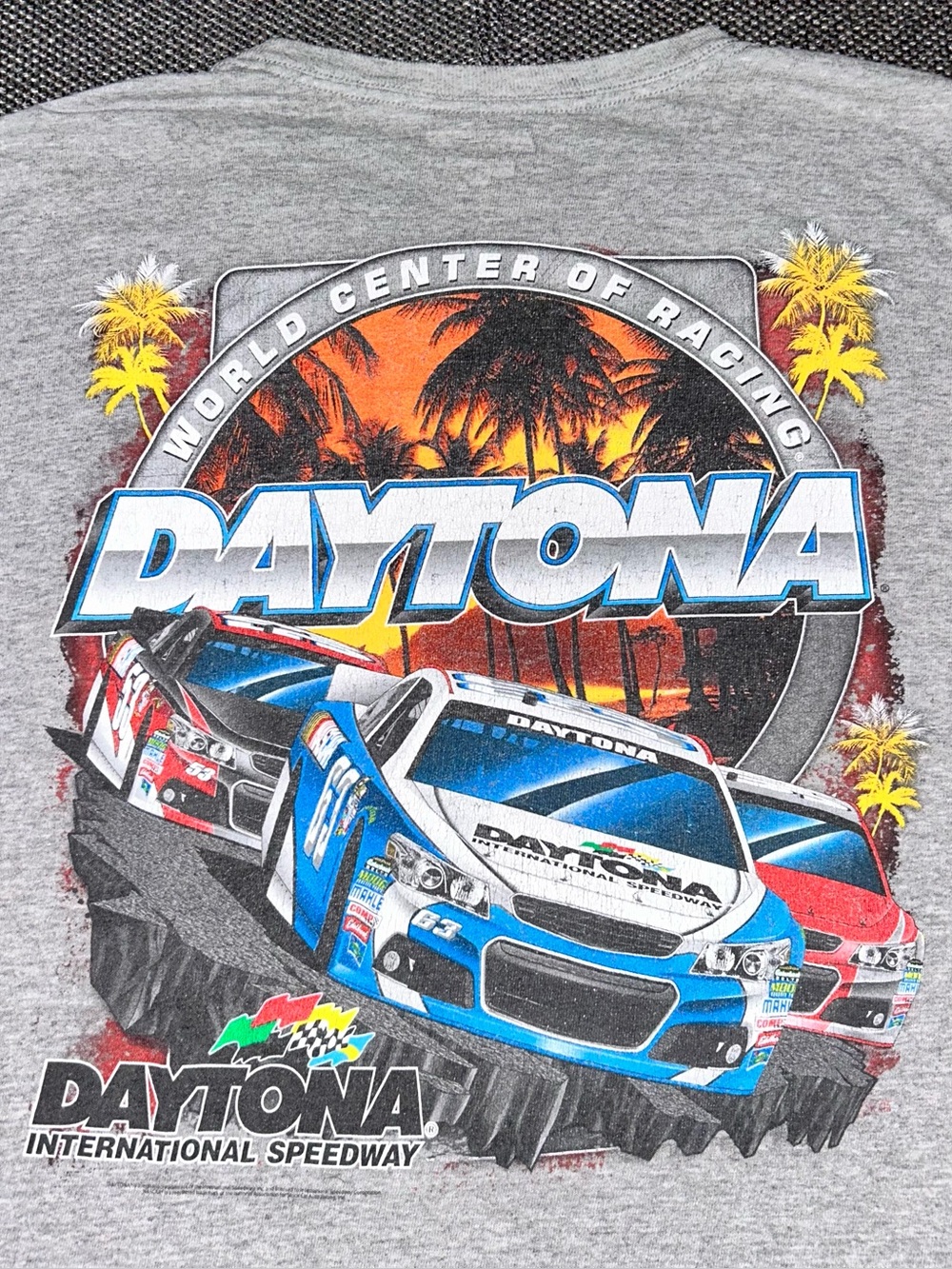 Chase Authentics NASCAR Racing Gray Graphic Tee